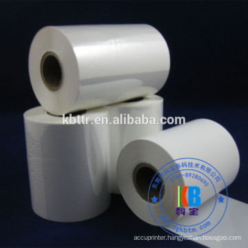 TTR ribbon type white color thermal transfer ribbon for barcode printer